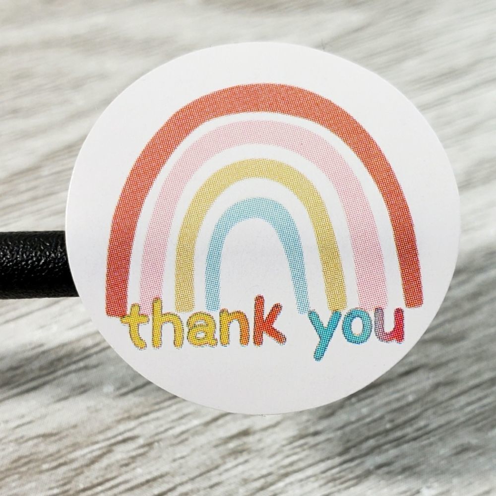 8/$20 100ct Thank You Stickers Round 1" Labels